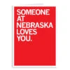 Someone Loves You UNL Greeting Card -Raygunsite Store someone at nebraska loves you greeting card