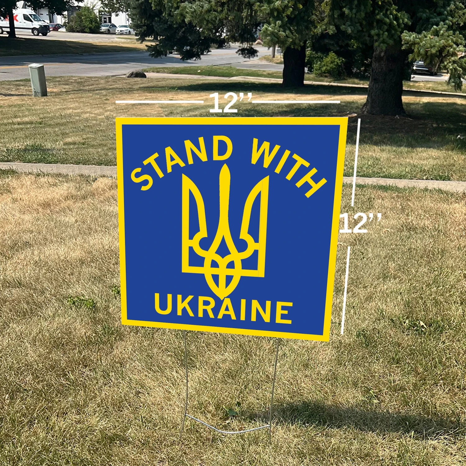 Stand With Ukraine Yard Sign 4 Stand With Ukraine Yard Sign - Image 2