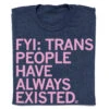 Trans People Have Always Existed -Raygunsite Store trans people have always existed folded