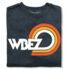 WBEZ Vintage Logo Crew Sweatshirt -Raygunsite Store wbez logo navy sweatshirt folded